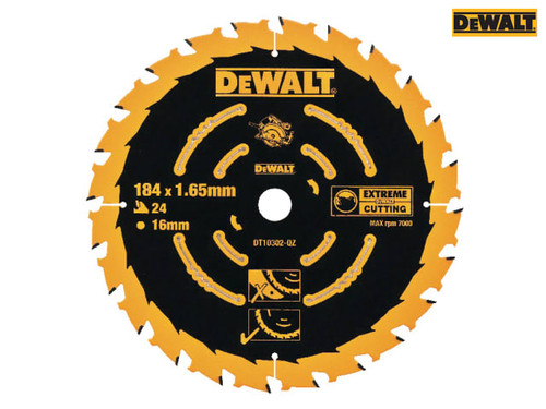 DEWALT - Extreme Framing Circular Saw Blade 184 x 16mm x 24T