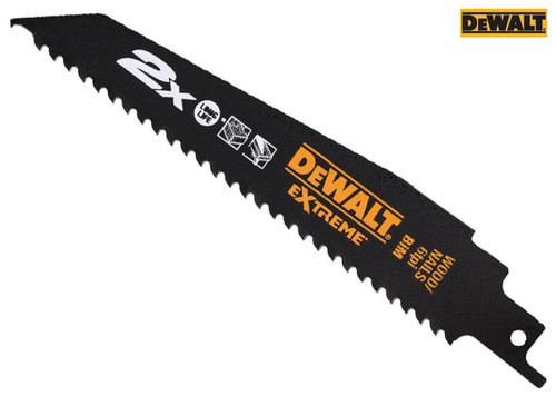 DEWALT - 2X Life Wood & Nail Reciprocating Blades 228mm Pack of 5