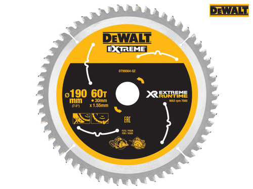 DEWALT - FlexVolt XR Circular Saw Blade 190 x 30mm x 60T