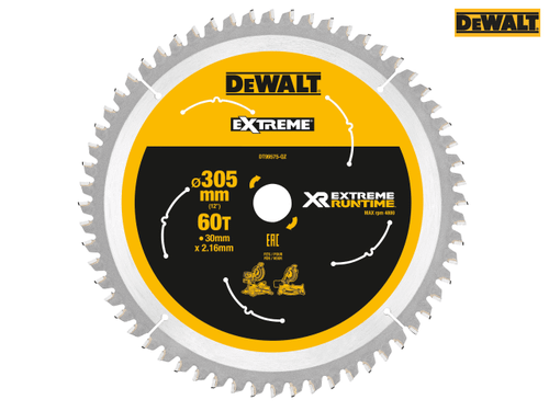 DEWALT - FlexVolt XR Mitre Saw Blade 305 x 30mm x 60T