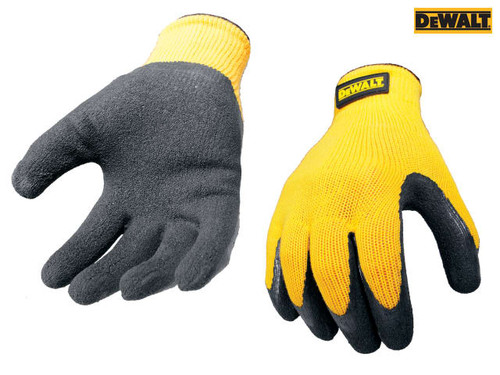 DEWALT - DPG70L Yellow Knit Back Latex Gloves - Large