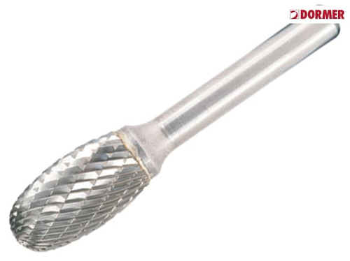 Dormer - Solid Carbide Rotary Bright Burr Oval 9.6mm x 6mm