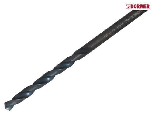 Dormer - A100 HSS Jobber Drill Bit 4.10mm OL:75mm WL:43mm