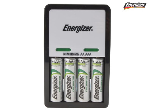 Energizer - Compact Charger + 4 x AA 1300 mAh Batteries