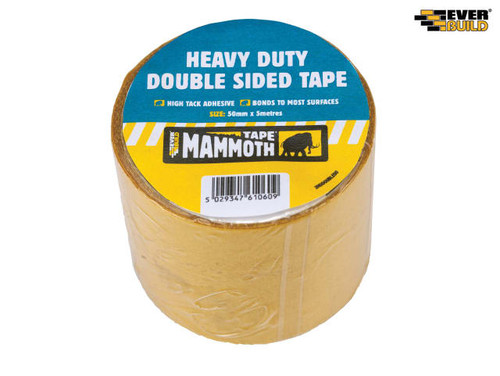 Everbuild - Heavy-Duty Double Sided Tape 50mm x 5m