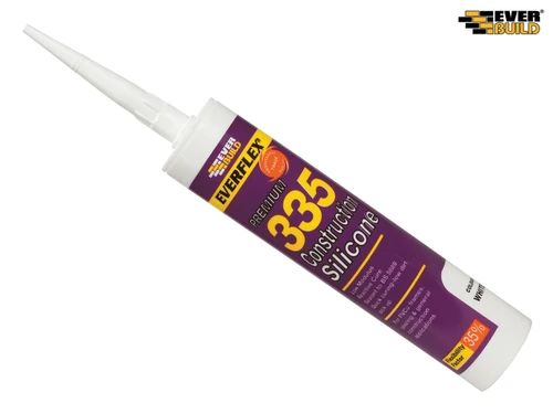Everbuild - 335 Construction Silicone Black 295ml