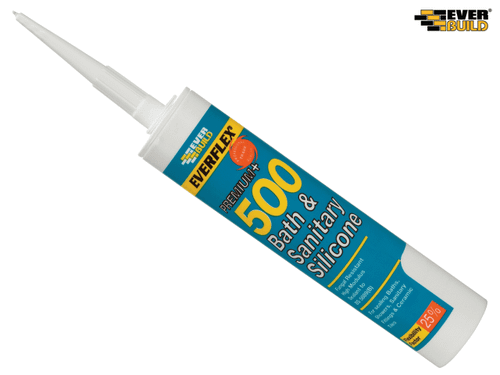 Everbuild - 500 Bath & Sanitary Silicone Sealant Sandstone 290ml