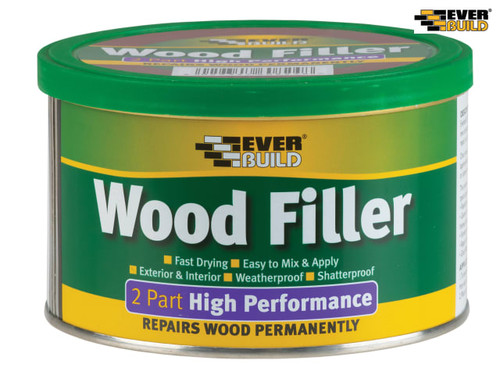 Everbuild - Wood Filler High Performance 2 Part White 500g