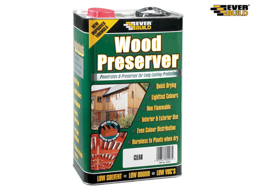 Everbuild - Wood Preserver Fir Green 5 Litre