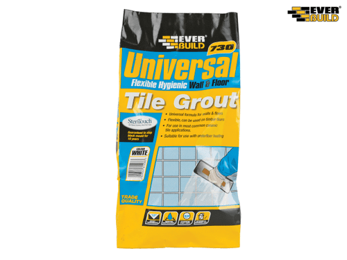 Everbuild - Universal Flexible Grout White 5kg