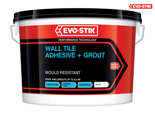 Evo-Stik - Mould Resistant Wall Tile Adhesive & Grout 1 Litre