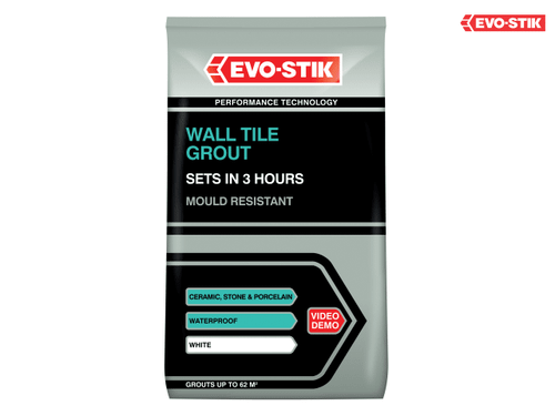 Evo-Stik - Wall Tile Grout Mould Resistant White 500g