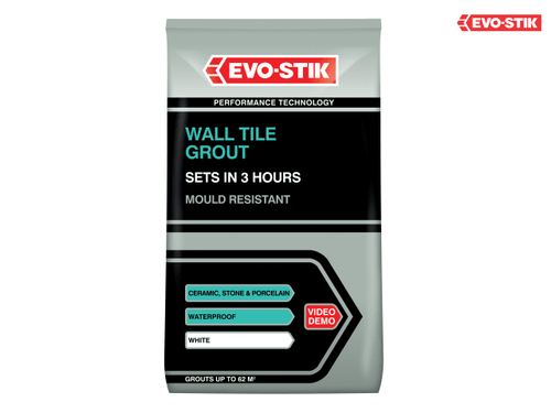 Evo-Stik - Wall Tile Grout Mould Resistant White 1.5kg