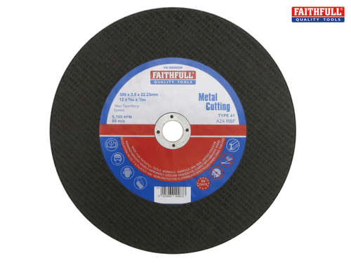 Faithfull - Metal Cut Off Disc 300 x 3.5 x 22mm