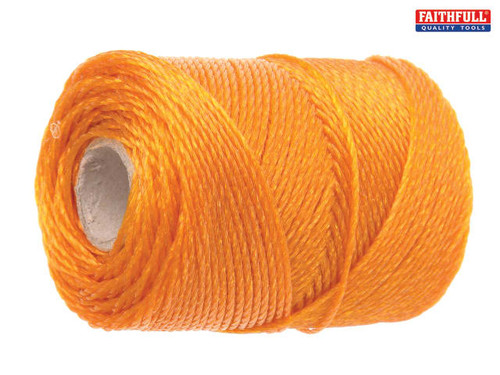 Faithfull - 3250 Heavy-Duty Polyethylene Brick Line 250m (820ft) Orange