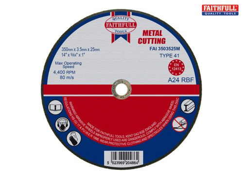 Faithfull - Metal Cut Off Disc 355 x 3.5 x 25mm