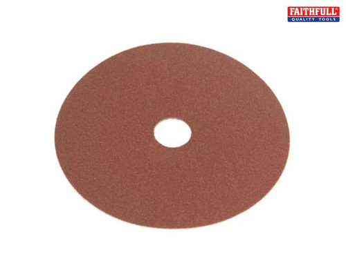Faithfull - Resin Bonded Fibre Disc 115mm x 22mm x 80g (Pack of 25)