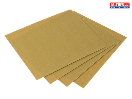Faithfull - Glasspaper Sanding Sheets 230 x 280mm Coarse 50g (5)