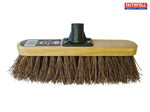 Faithfull - Broom Head Bassine Varnished 300mm (12in) Threaded Socket