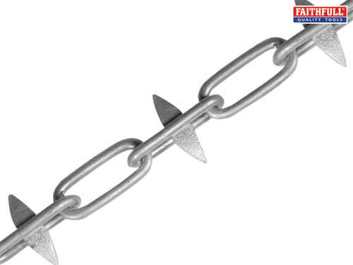 Faithfull - Spike Chain Galvanised 6mm x 5m Box - Max Load 250kg