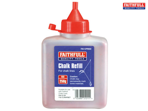 Faithfull - Chalk Powder 250g - Red