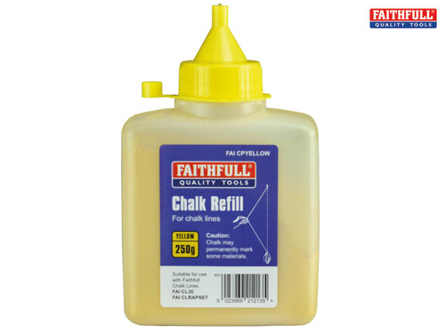 Faithfull - Chalk Powder 250g - Yellow