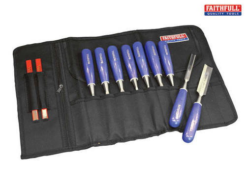 Faithfull - 12 Pocket Chisel Roll 33 x 53cm