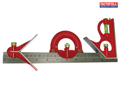Faithfull - Combination Square Set 300mm (12in)