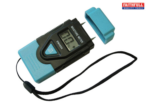 Faithfull - Damp & Moisture Meter LCD Display