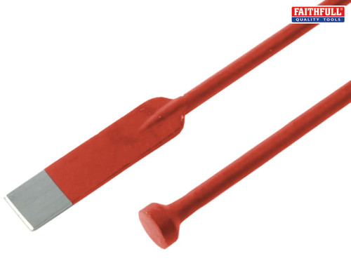 Faithfull - Posthole Digging Bar With Chisel End 7.7kg 1.75m