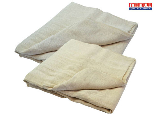 Faithfull - Cotton Twill Multi Purpose Dust Sheet Twinpack