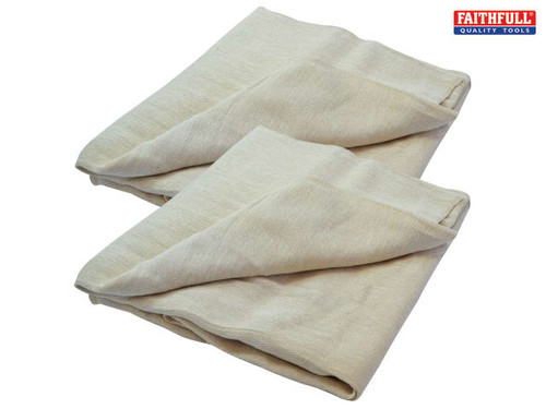 Faithfull - Cotton Twill Dust Sheet Twinpack 3.6 x 2.7m