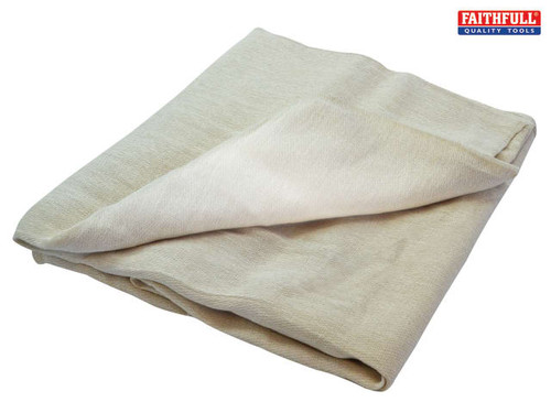 Faithfull - Cotton Twill Polythene Backed Dust Sheet 3.6 x 2.8m