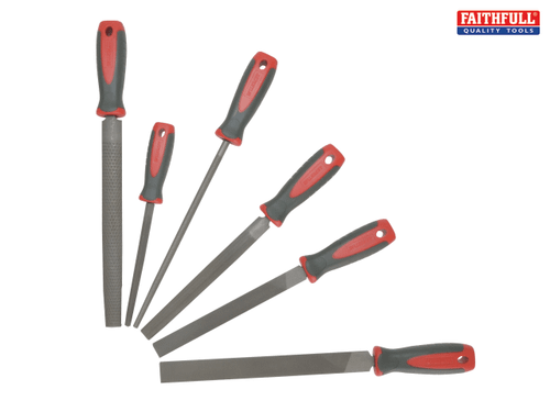Faithfull - File & Rasp Set  6 Piece in Plastic Wallet
