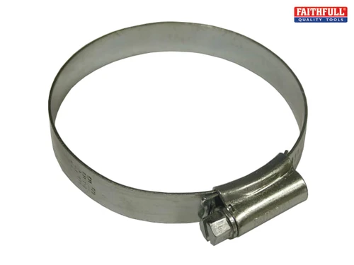 Faithfull - 3X Hose Clip - Zinc MSZP 60 - 80mm