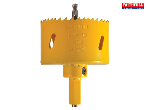 Faithfull - Soffit Cutter Holesaw 70mm One Piece