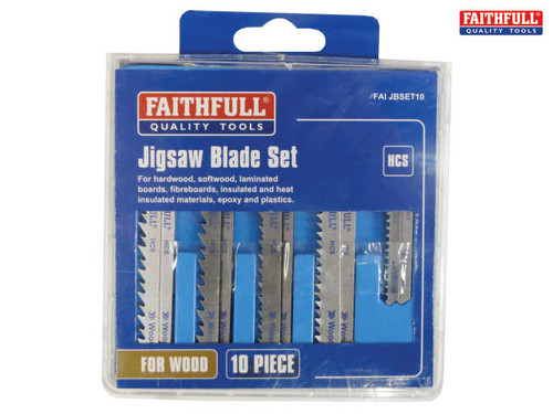 Faithfull - Jigsaw Blade Set of 10 Assorted