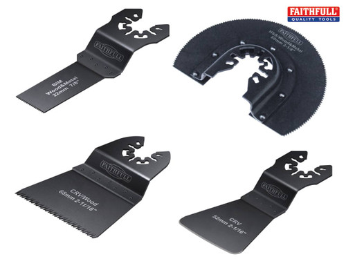 Faithfull - Multi-Function Tool Flooring Blade Set 4 Piece