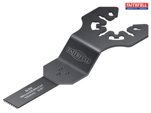 Faithfull - Multi-Functional Tool Bi-Metal Flush Cut Wood/Metal Blade 10mm