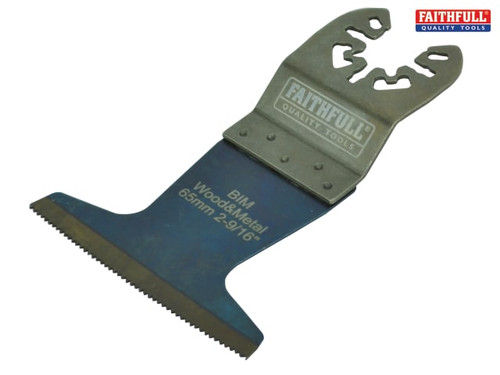 Faithfull - Premium Arc Cut Wood & Metal Bi-Metal Blade 65mm