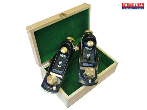 Faithfull - No.9.1/2 & No.60.1/2 Block Planes in Wooden Box