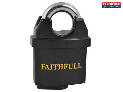 Faithfull - PVC Coated Brass Padlock 50mm