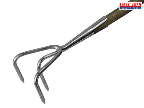 Faithfull - Prestige Stainless Steel Cultivator Ash Handle