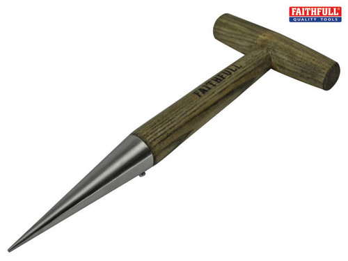 Faithfull - Prestige Stainless Steel Dibber Ash Handle