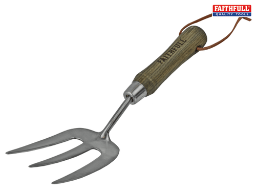 Faithfull - Prestige Stainless Steel Hand Fork Ash Handle