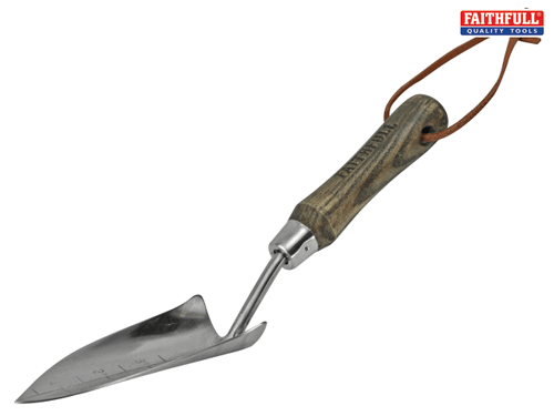 Faithfull - Prestige Stainless Steel Potting Trowel Ash Handle