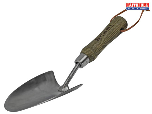 Faithfull - Prestige Stainless Steel Hand Trowel Ash Handle