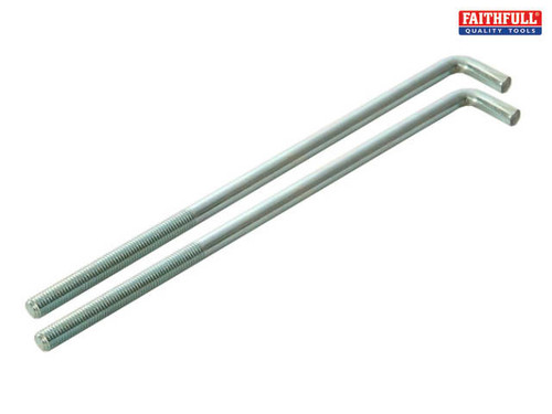 Faithfull - External Building Profiles - 230mm (9in) Bolts (Pack of 2)
