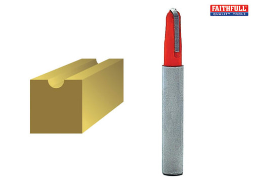 Faithfull - Router Bit TCT Radius 3.0 x 15mm 1/4in Shank