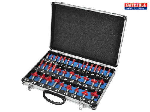 Faithfull - Router Bit Set of 35 TCT 1/2in Shank
